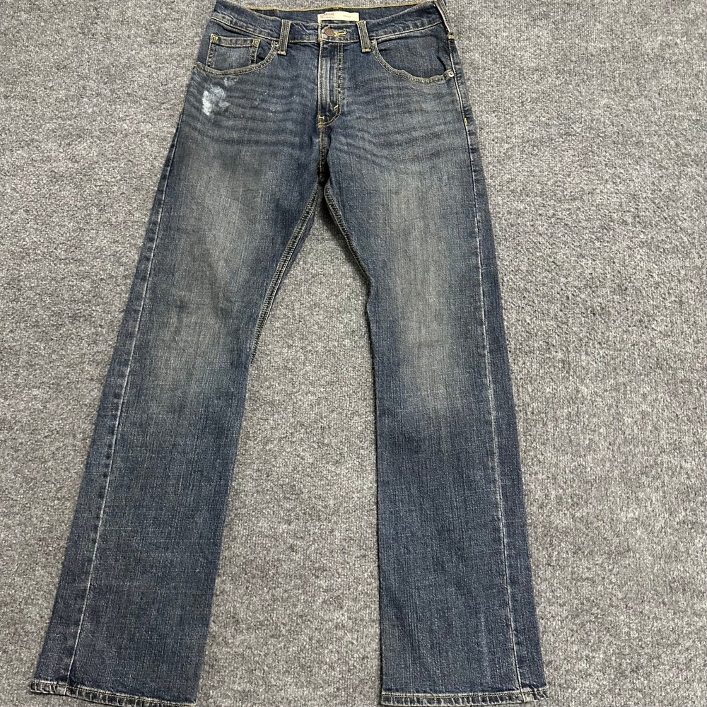Signature Levi Strauss Jeans Mens Size 30x32 Blue Bootcut Stretch Denim Good